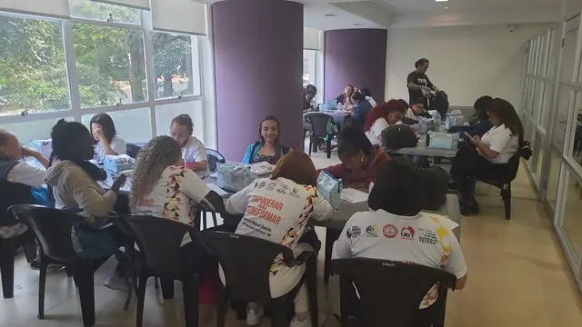 Sala utilizada para as atividades do curso de qualificação profissional